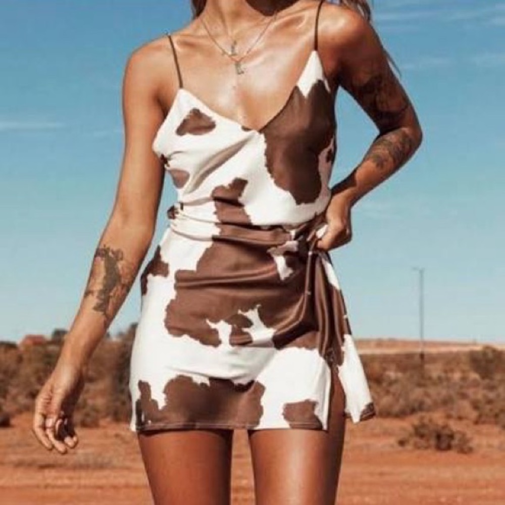 Princess Polly Cowprint Mini Dress